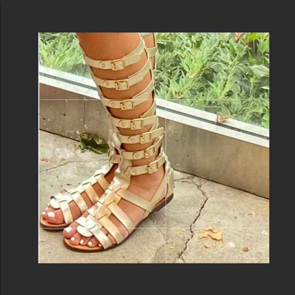 Madden Girl Penna Gladiator Gold Sandals size 7